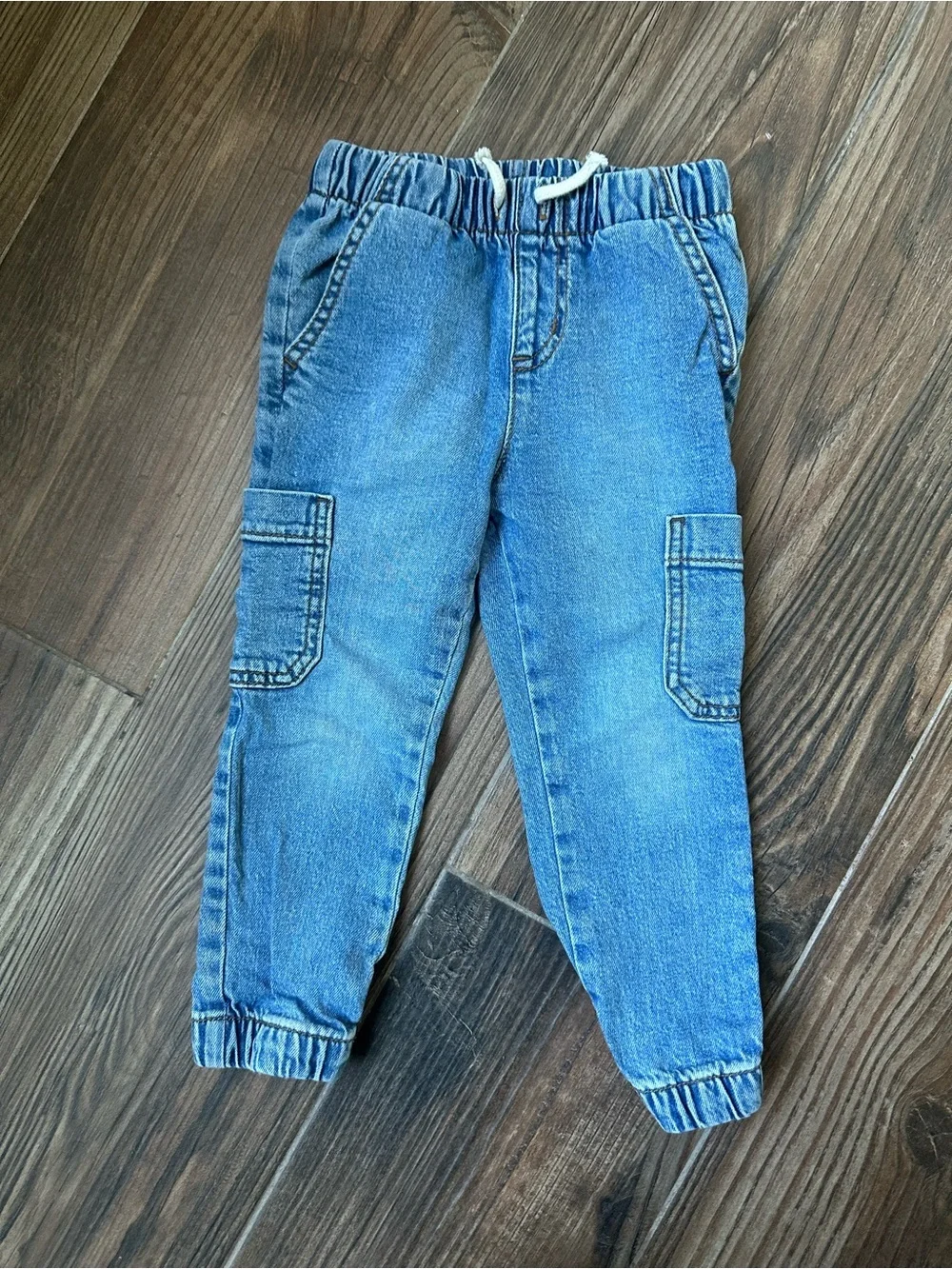 Kids Denim Cargo Joggers & Straight leg Jeans old navy/ Cat & Jacki Bundle Size